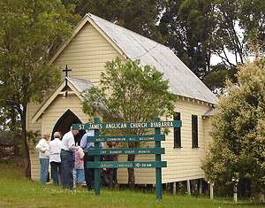 [St. James' Anglican church Byabarra, NSW, Australia.]
